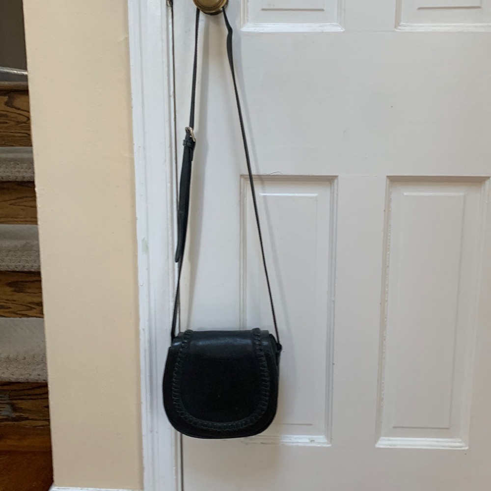 Black Ash mini clover saddlebag crossbody